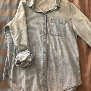 Oversized Denim Button-Up